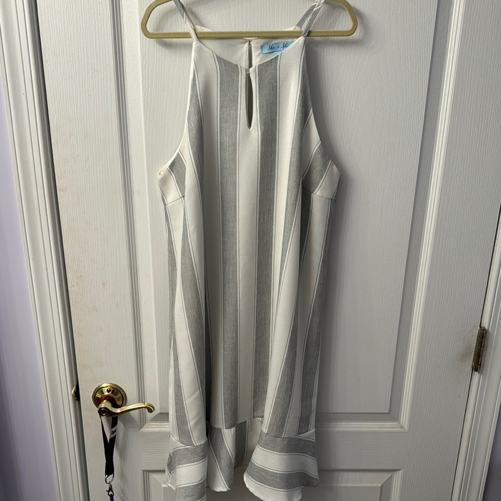 Striped Sleeveless Dress